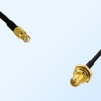 RP SMA Bulkhead Female with O-Ring - MCX Male Coaxial Cable Assemblies