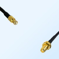 MCX Male - SSMA Bulkhead Female Coaxial Jumper Cable