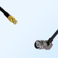 MCX Male - TNC Male Right Angle Coaxial Jumper Cable