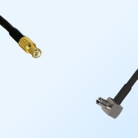 MCX Male - TS9 Male Right Angle Coaxial Jumper Cable