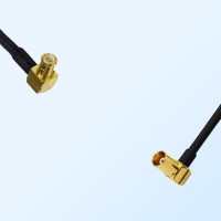 MCX Male Right Angle - MCX Female Right Angle Coaxial Jumper Cable