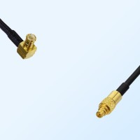 MCX Male Right Angle - MMCX Male Coaxial Jumper Cable