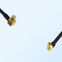 MCX Male Right Angle - MMCX Female Right Angle Coaxial Jumper Cable