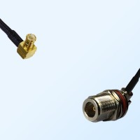 N Bulkhead Female R/A with O-Ring - MCX Male R/A Cable Assemblies