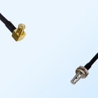 MCX Male R/A - QMA Bulkhead Female with O-Ring Coaxial Jumper Cable