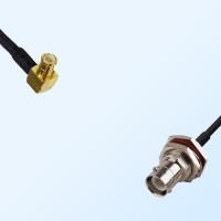 MCX Male R/A - RP BNC Bulkhead Female with O-Ring Coaxial Jumper Cable