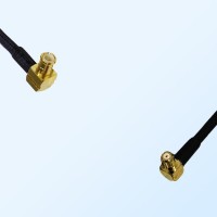 MCX Male Right Angle - RP MCX Male Right Angle Coaxial Jumper Cable