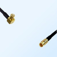 MCX Male Right Angle - RP MCX Female Coaxial Jumper Cable