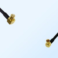 MCX Male Right Angle - RP MCX Female Right Angle Coaxial Jumper Cable