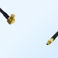 MCX Male Right Angle - RP MMCX Male Coaxial Jumper Cable