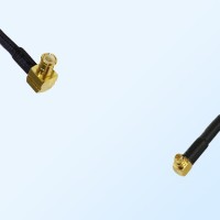 MCX Male Right Angle - RP MMCX Male Right Angle Coaxial Jumper Cable