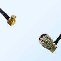 MCX Male Right Angle - RP TNC Male Right Angle Coaxial Jumper Cable