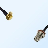 MCX Male R/A - RP TNC Bulkhead Female with O-Ring Coaxial Jumper Cable