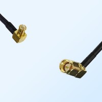 MCX Male Right Angle - SMA Male Right Angle Coaxial Jumper Cable