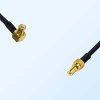 MCX Male Right Angle - SMB Male Coaxial Jumper Cable