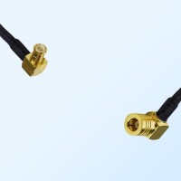 MCX Male Right Angle - SMB Female Right Angle Coaxial Jumper Cable