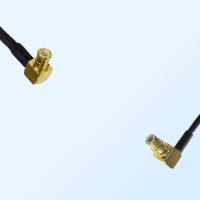 MCX Male Right Angle - SMC Male Right Angle Coaxial Jumper Cable