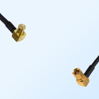 MCX Male Right Angle - SMC Female Right Angle Coaxial Jumper Cable