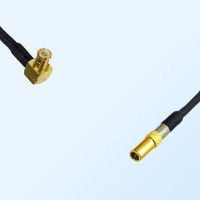 MCX Male Right Angle - SSMB Female Coaxial Jumper Cable
