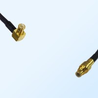 MCX Male Right Angle - SSMC Male Coaxial Jumper Cable