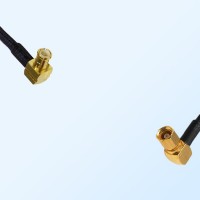 MCX Male Right Angle - SSMC Female Right Angle Coaxial Jumper Cable