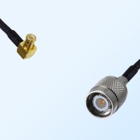 MCX Male Right Angle - TNC Male Coaxial Jumper Cable