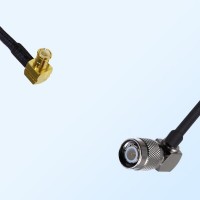 MCX Male Right Angle - TNC Male Right Angle Coaxial Jumper Cable