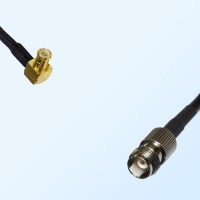 MCX Male Right Angle - TNC Female Coaxial Jumper Cable