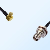 MCX Male R/A - TNC Bulkhead Female with O-Ring Coaxial Jumper Cable