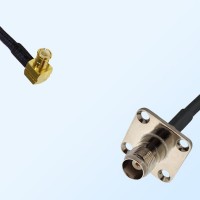 TNC Female 4 Hole - MCX Male Right Angle Coaxial Cable Assemblies