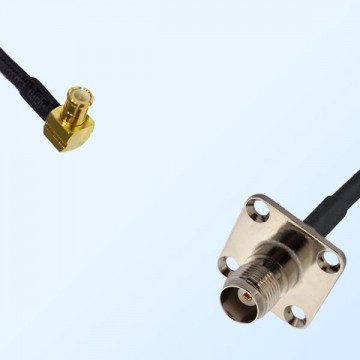 TNC Female 4 Hole - MCX Male Right Angle Coaxial Cable Assemblies