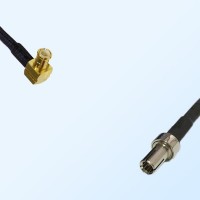MCX Male Right Angle - TS9 Male Coaxial Jumper Cable