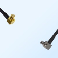 MCX Male Right Angle - TS9 Male Right Angle Coaxial Jumper Cable