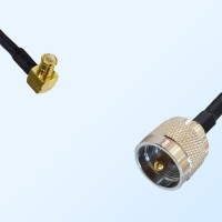UHF Male - MCX Male Right Angle Coaxial Cable Assemblies
