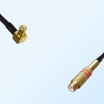 RCA Female - MCX Male Right Angle Coaxial Cable Assemblies