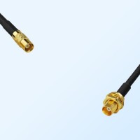 MCX/Female - MCX/Bulkhead Female Coaxial Jumper Cable