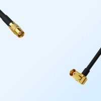 MCX/Female - MCX/Female Right Angle Coaxial Jumper Cable