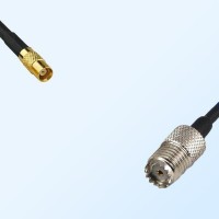 MCX/Female - Mini UHF/Female Coaxial Jumper Cable