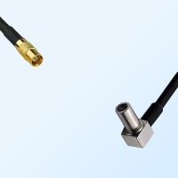 MCX/Female - MS147/Male Right Angle Coaxial Jumper Cable