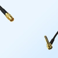 MCX/Female - MS156/Male Right Angle Coaxial Jumper Cable