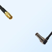 MCX/Female - MS162/Male Right Angle Coaxial Jumper Cable