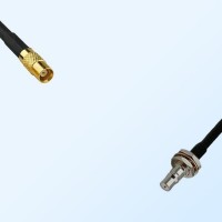 MCX/Female - QMA/Bulkhead Female with O-Ring Coaxial Jumper Cable