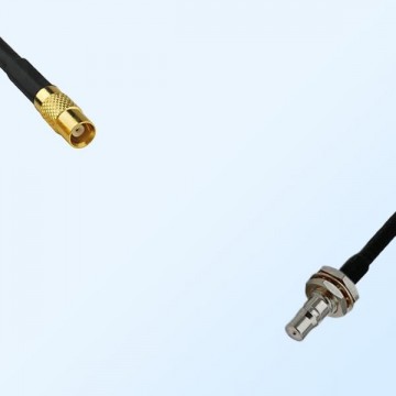 MCX/Female - QMA/Bulkhead Female with O-Ring Coaxial Jumper Cable