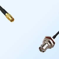 MCX/Female - RP BNC/Bulkhead Female with O-Ring Coaxial Jumper Cable