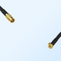 MCX/Female - RP MMCX/Male Right Angle Coaxial Jumper Cable