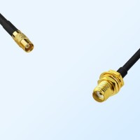 MCX/Female - SMA/Bulkhead Female Coaxial Jumper Cable
