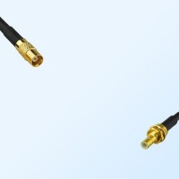 MCX/Female - SMB/Bulkhead Male Coaxial Jumper Cable