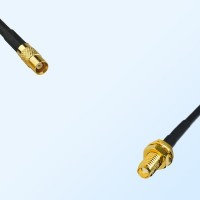 MCX/Female - SSMA/Bulkhead Female Coaxial Jumper Cable