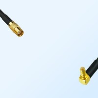 MCX/Female - SSMB/Male Right Angle Coaxial Jumper Cable