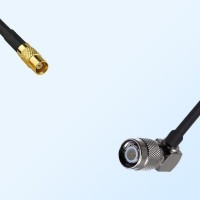 MCX/Female - TNC/Male Right Angle Coaxial Jumper Cable